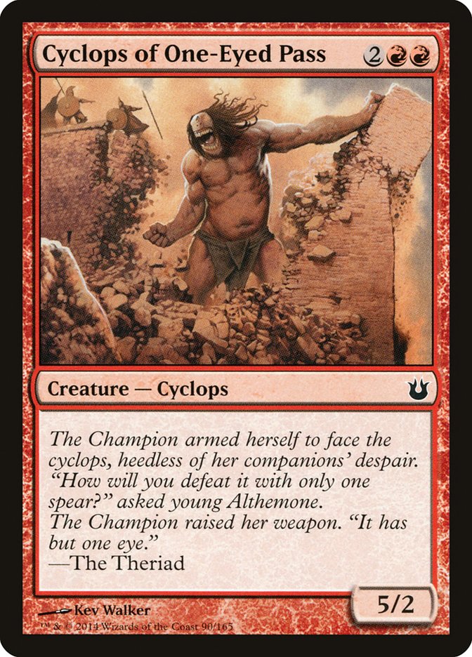 Cyclops of One-Eyed Pass [Born of the Gods] MTG Single Magic: The Gathering | Red Claw Gaming