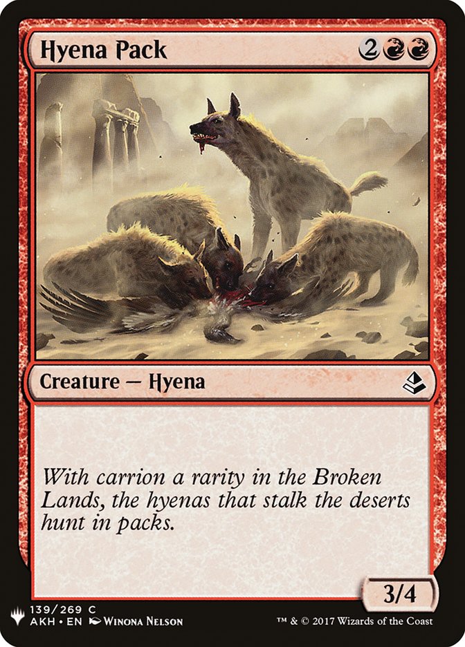 Hyena Pack [Mystery Booster] MTG Single Magic: The Gathering | Red Claw Gaming