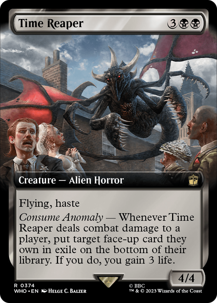 Time Reaper (Extended Art) [Doctor Who] MTG Single Magic: The Gathering | Red Claw Gaming