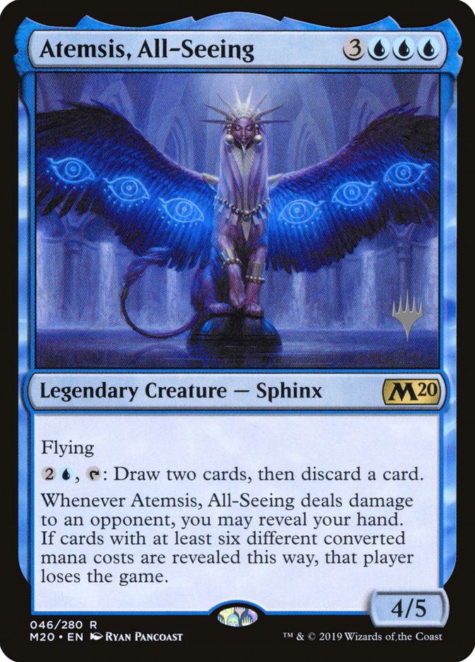 Atemsis, All-Seeing (Promo Pack) [Core Set 2020 Promos] MTG Single Magic: The Gathering | Red Claw Gaming