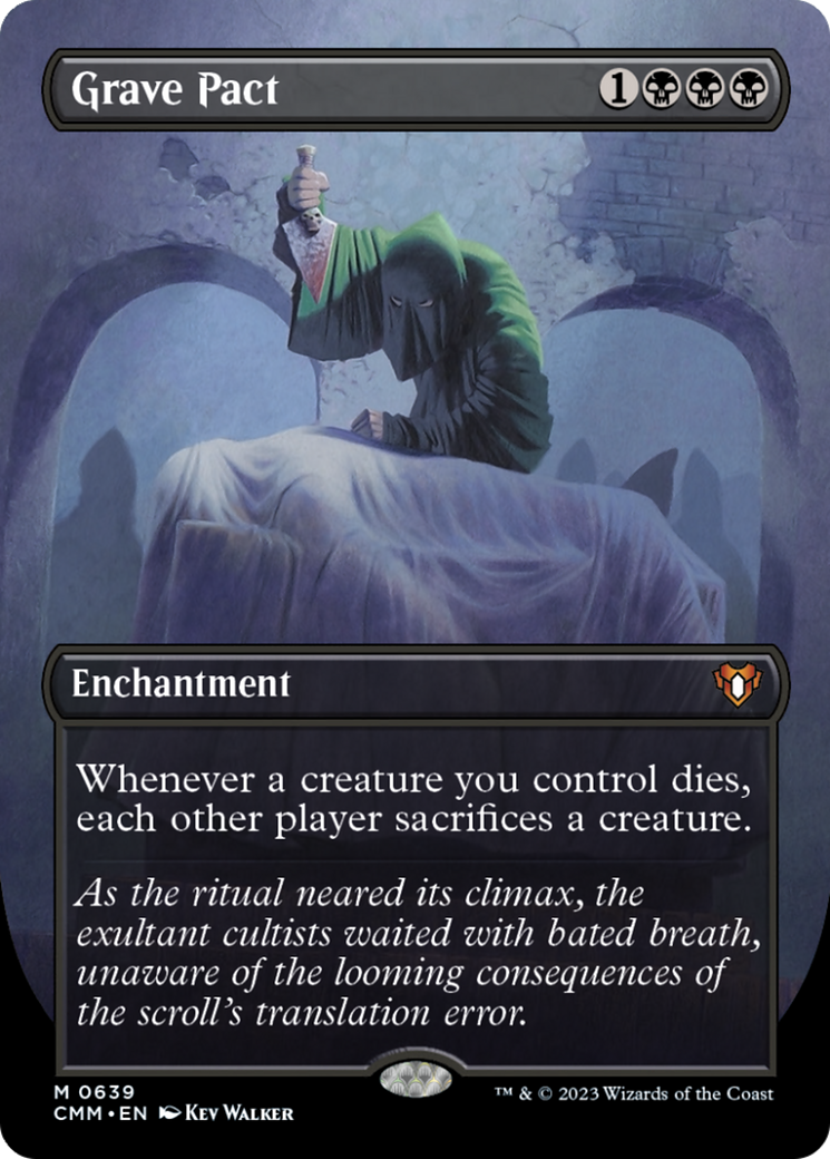 Grave Pact (Borderless Alternate Art) [Commander Masters] MTG Single Magic: The Gathering | Red Claw Gaming
