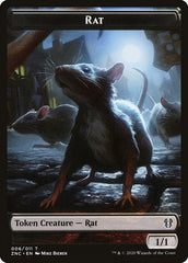 Faerie Rogue // Rat Double-Sided Token [Zendikar Rising Commander Tokens] MTG Single Magic: The Gathering | Red Claw Gaming