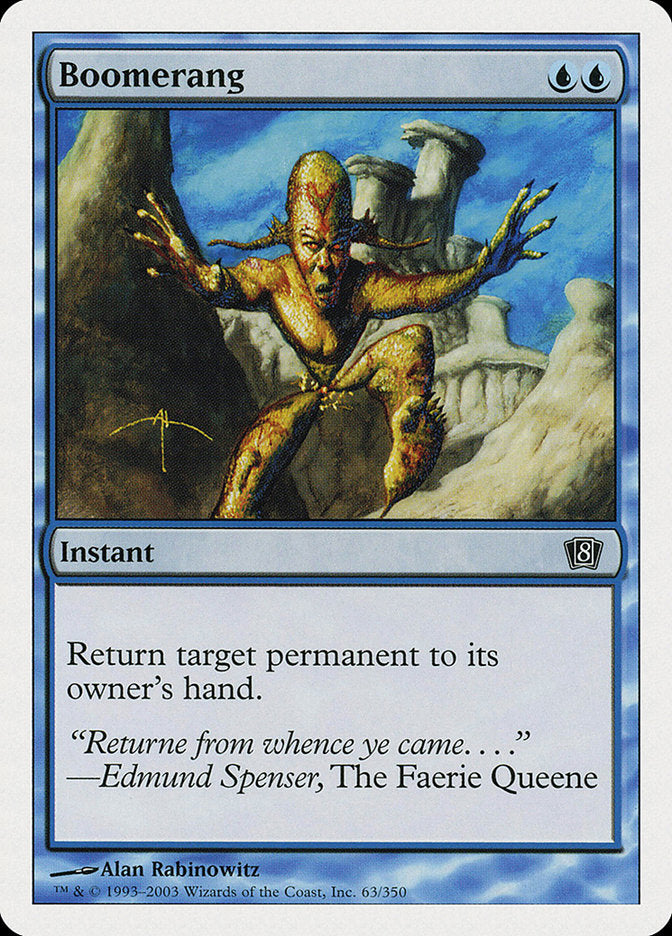 Boomerang [Eighth Edition] MTG Single Magic: The Gathering | Red Claw Gaming