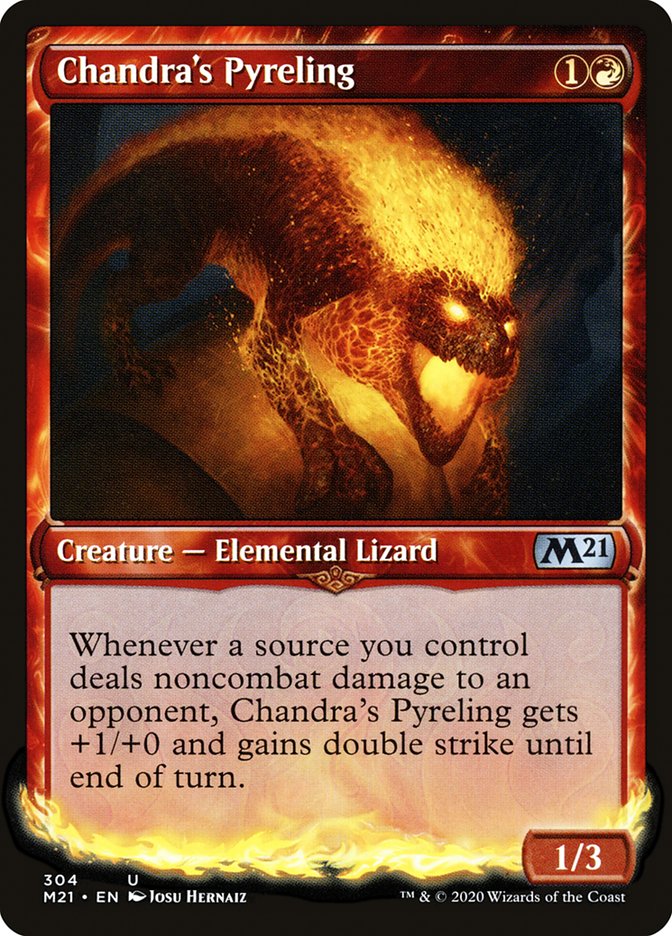 Chandra's Pyreling (Showcase) [Core Set 2021] MTG Single Magic: The Gathering | Red Claw Gaming