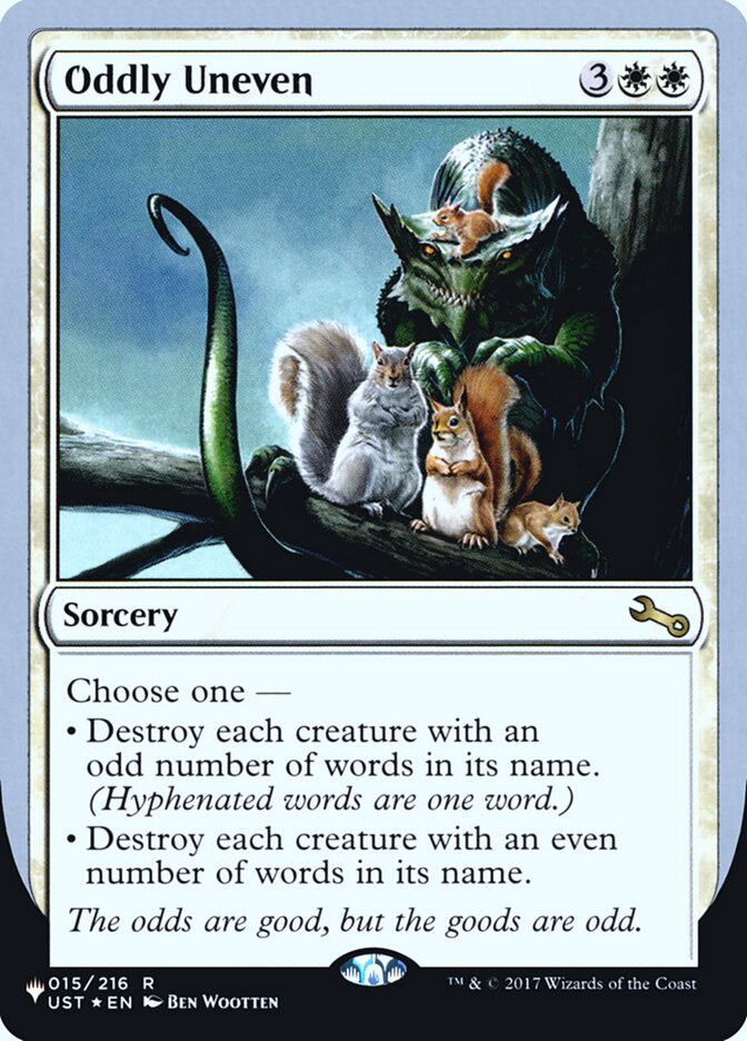 Oddly Uneven (Unfinity Foil Edition) [The List] MTG Single Magic: The Gathering | Red Claw Gaming