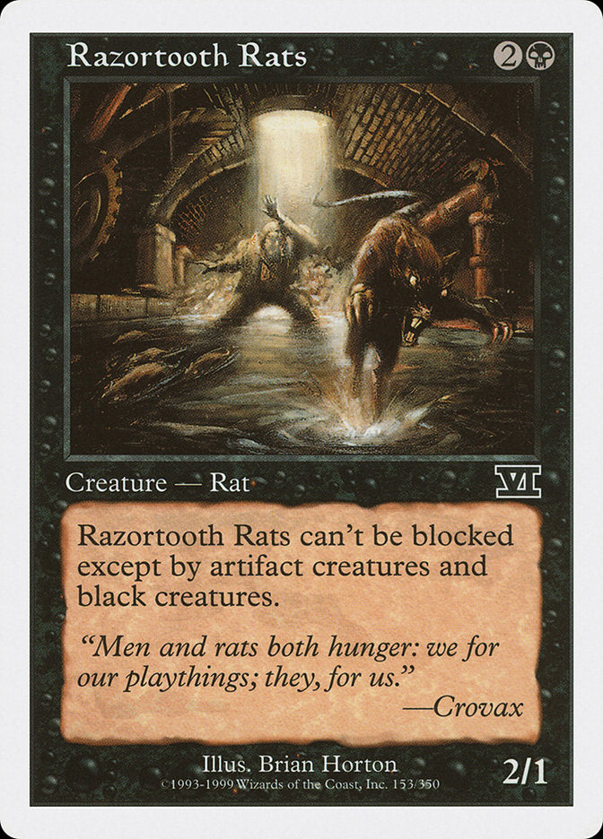 Razortooth Rats [Classic Sixth Edition] MTG Single Magic: The Gathering | Red Claw Gaming