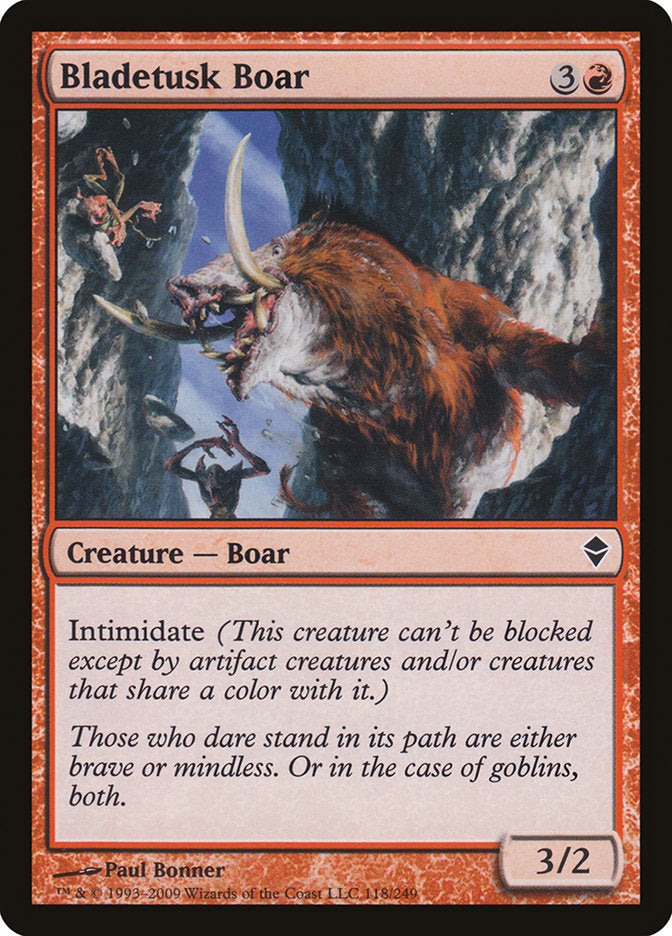 Bladetusk Boar [Zendikar] MTG Single Magic: The Gathering | Red Claw Gaming
