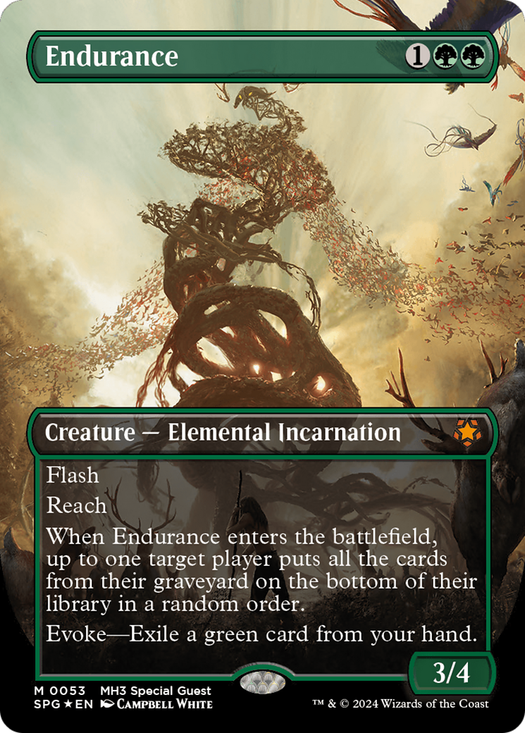 Endurance (Borderless) (Textured Foil) [Modern Horizons 3 Special Guests] MTG Single Magic: The Gathering    | Red Claw Gaming