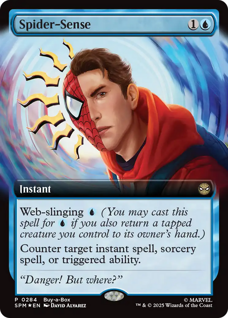 Spider-Sense (Extended Art) [Marvel's Spider-Man Promos] MTG Single Magic: The Gathering | Red Claw Gaming