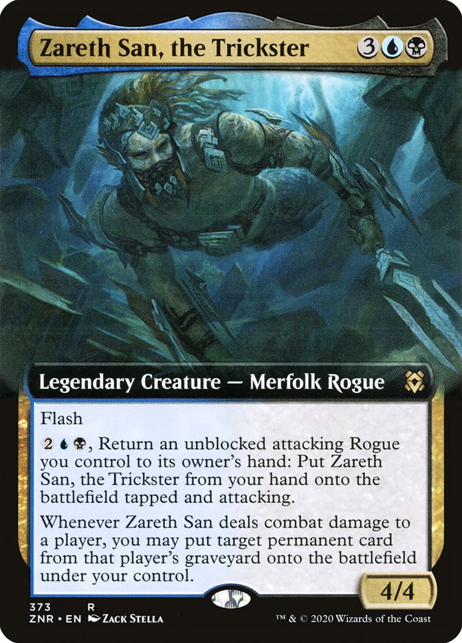 Zareth San, the Trickster (Extended Art) [Zendikar Rising] MTG Single Magic: The Gathering | Red Claw Gaming