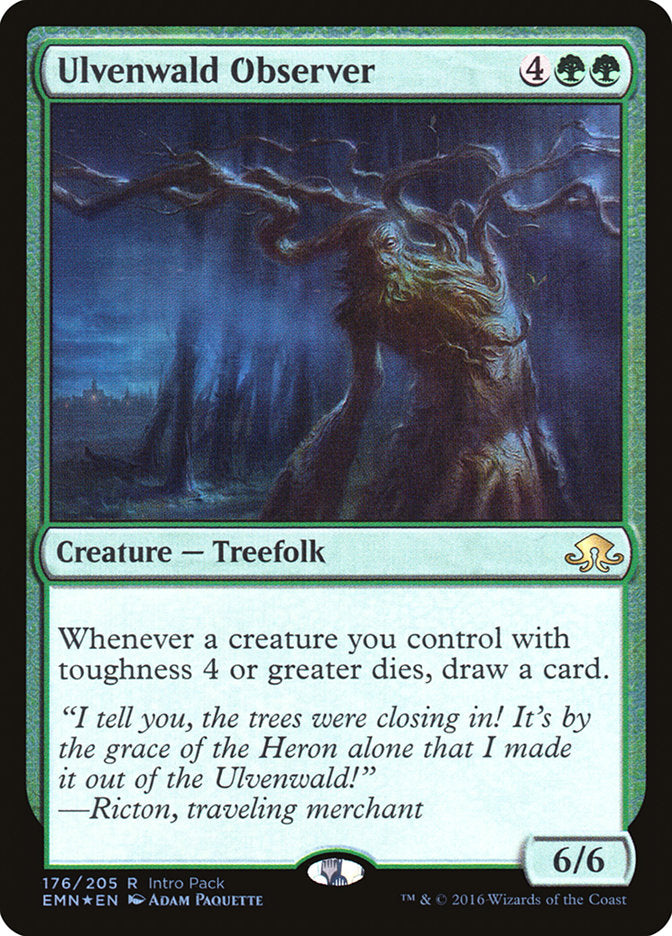 Ulvenwald Observer (Intro Pack) [Eldritch Moon Promos] MTG Single Magic: The Gathering | Red Claw Gaming