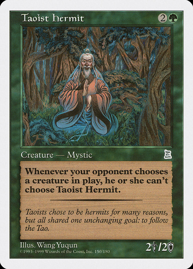 Taoist Hermit [Portal Three Kingdoms] MTG Single Magic: The Gathering | Red Claw Gaming