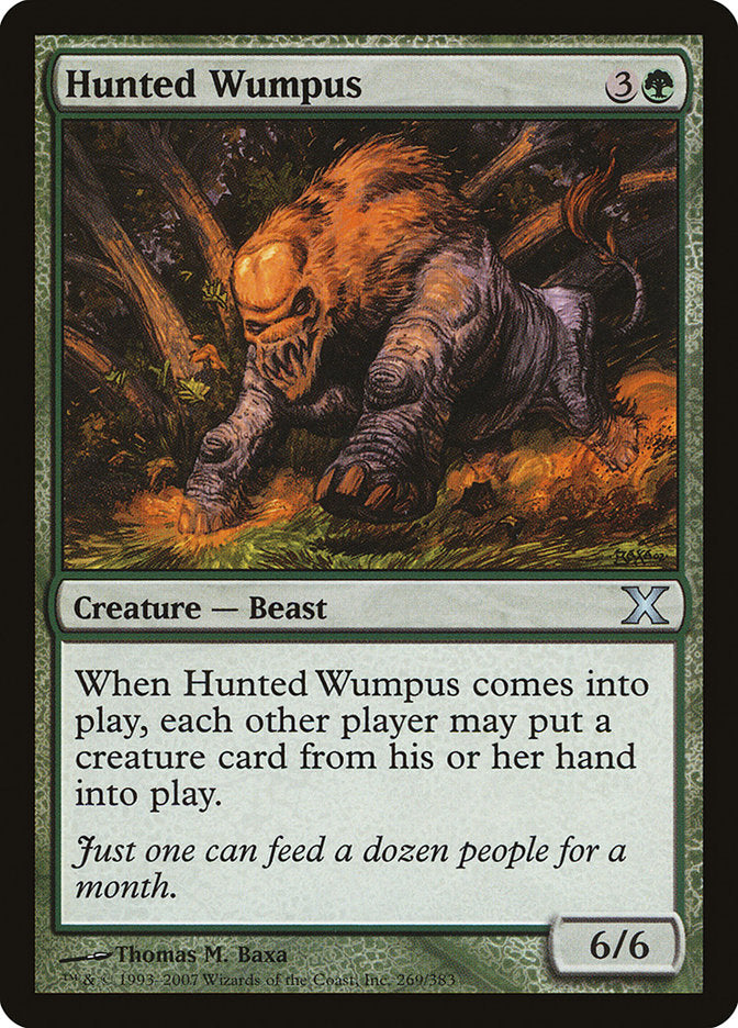 Hunted Wumpus [Tenth Edition] MTG Single Magic: The Gathering | Red Claw Gaming