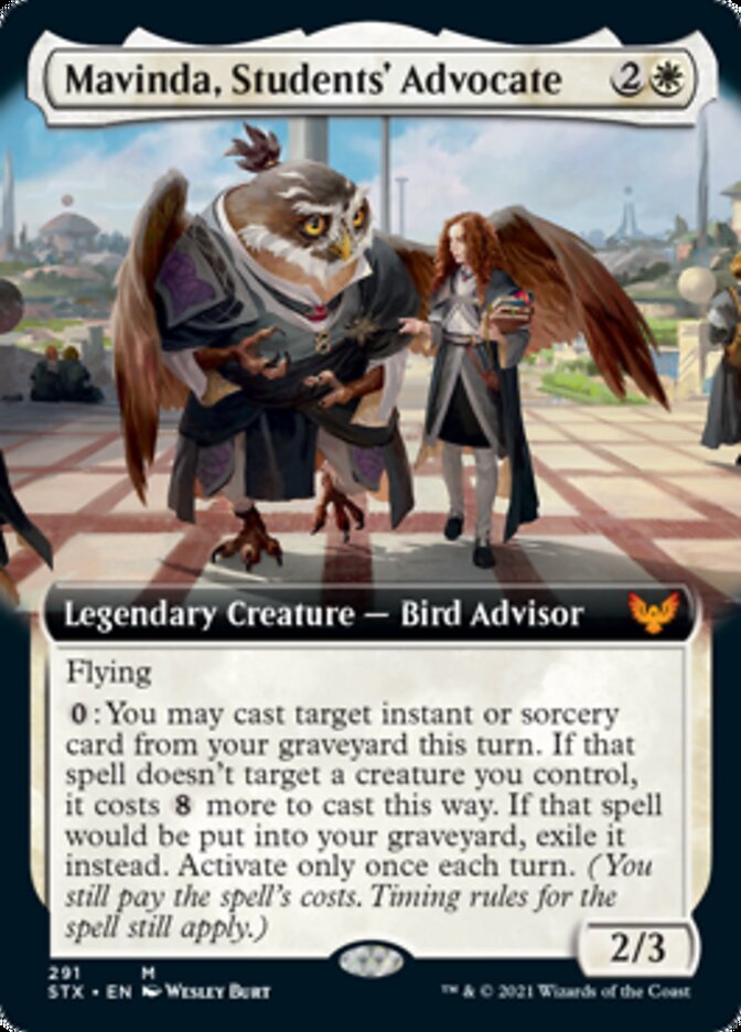 Mavinda, Students' Advocate (Extended Art) [Strixhaven: School of Mages] MTG Single Magic: The Gathering | Red Claw Gaming