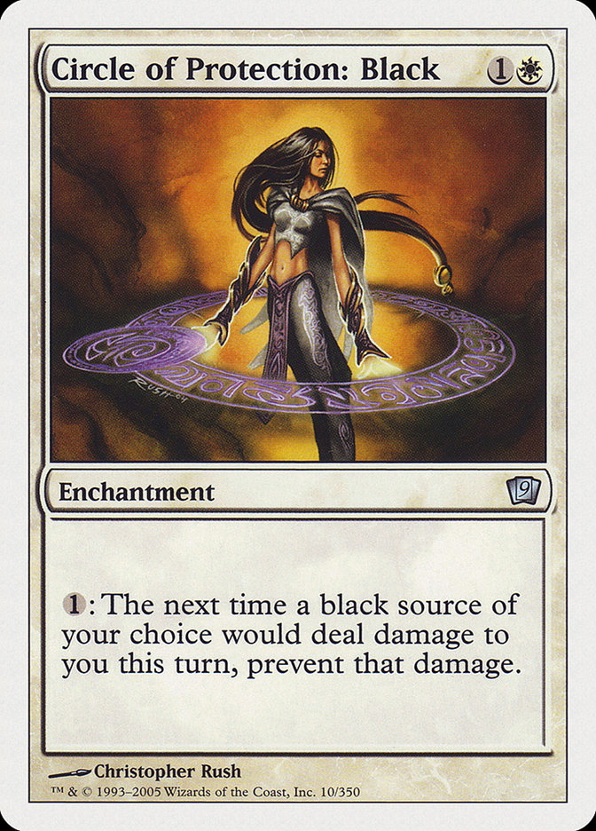 Circle of Protection: Black [Ninth Edition] MTG Single Magic: The Gathering | Red Claw Gaming