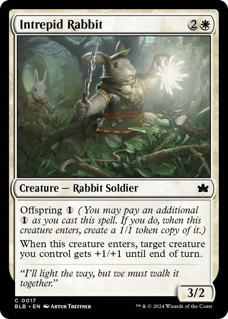 Intrepid Rabbit [Bloomburrow] MTG Single Magic: The Gathering | Red Claw Gaming