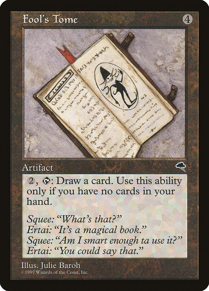 Fool's Tome [Tempest] MTG Single Magic: The Gathering | Red Claw Gaming