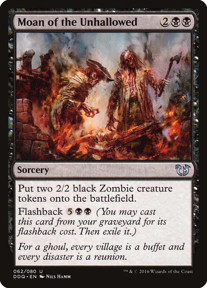 Moan of the Unhallowed [Duel Decks: Blessed vs. Cursed] MTG Single Magic: The Gathering | Red Claw Gaming