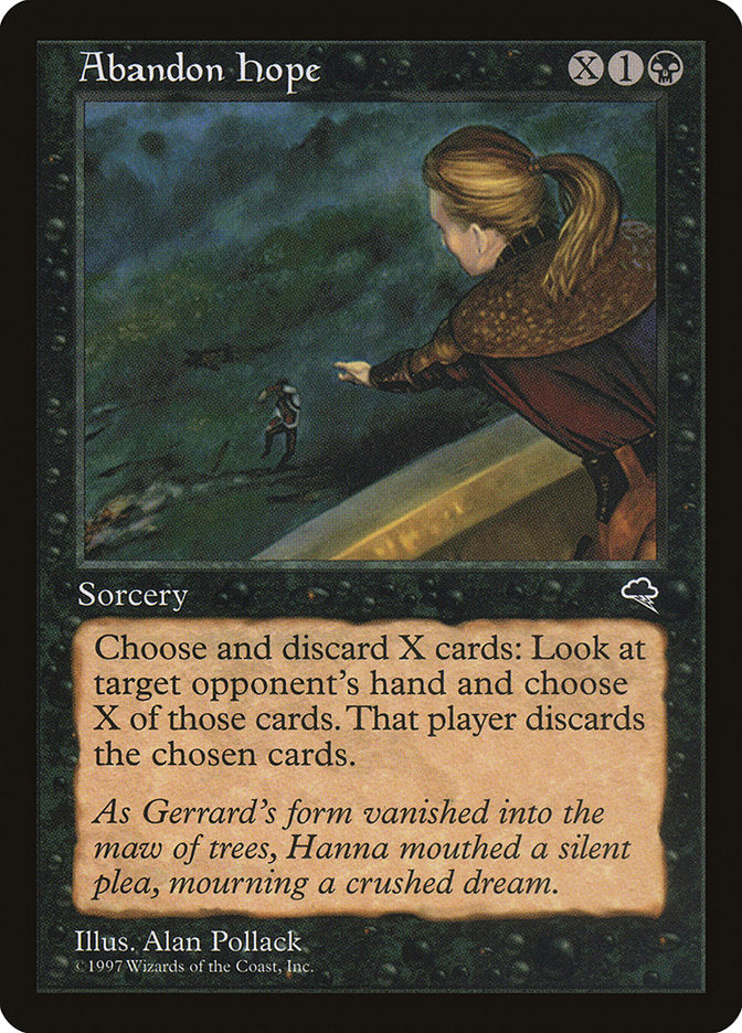 Abandon Hope [Tempest] MTG Single Magic: The Gathering | Red Claw Gaming