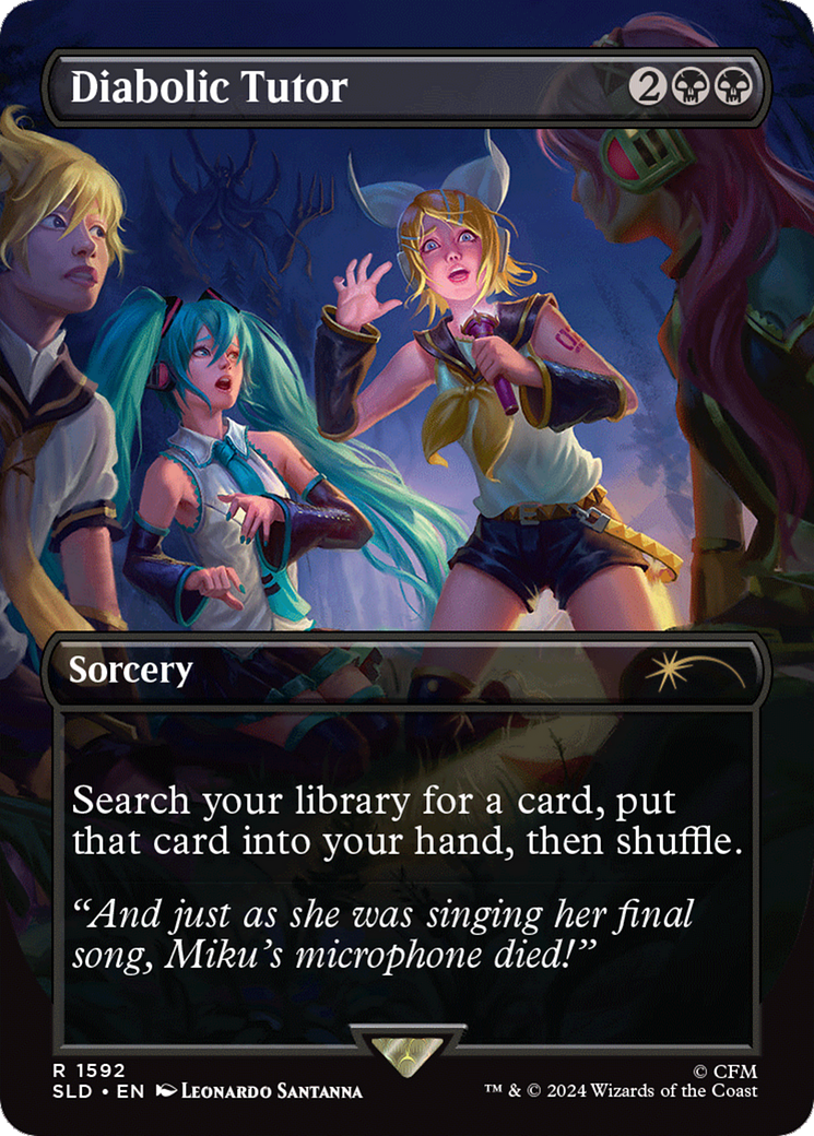 Diabolic Tutor (1592) [Secret Lair Drop Series] MTG Single Magic: The Gathering | Red Claw Gaming