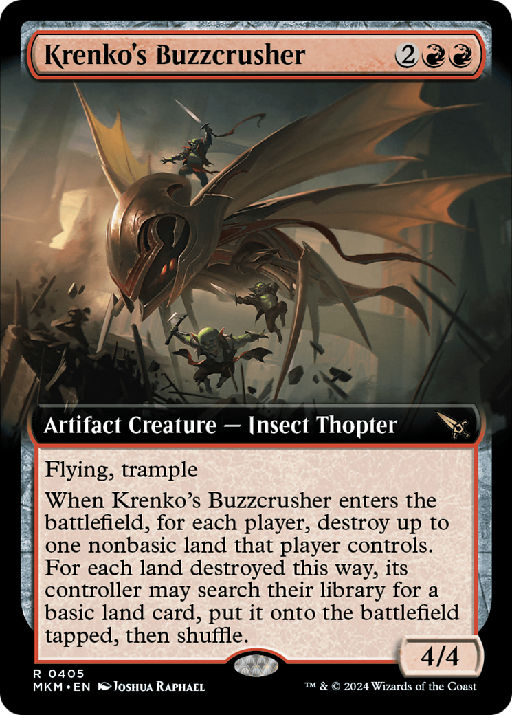 Krenko's Buzzcrusher (Extended Art) [Murders at Karlov Manor] MTG Single Magic: The Gathering    | Red Claw Gaming