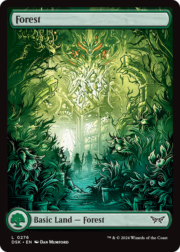 Forest (276) - Full Art [Duskmourn: House of Horror] MTG Single Magic: The Gathering | Red Claw Gaming