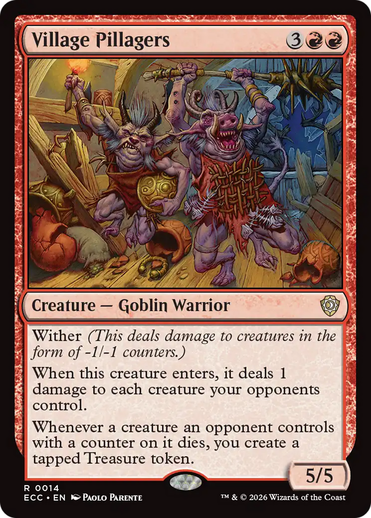 Village Pillagers [Lorwyn Eclipsed Commander] MTG Single Magic: The Gathering | Red Claw Gaming