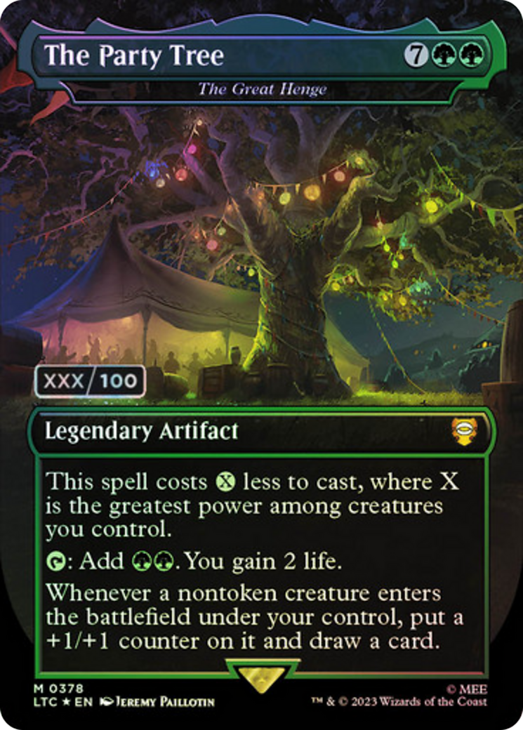 The Party Tree - The Great Henge (Serialized) [The Lord of the Rings: Tales of Middle-Earth Commander] MTG Single Magic: The Gathering | Red Claw Gaming