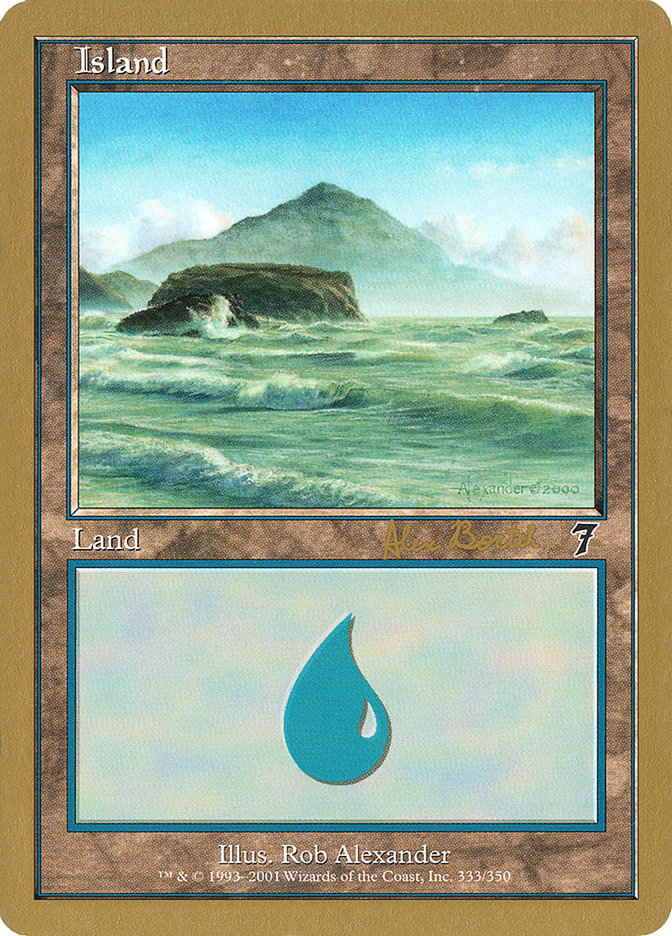 Island (ab333) (Alex Borteh) [World Championship Decks 2001] MTG Single Magic: The Gathering | Red Claw Gaming
