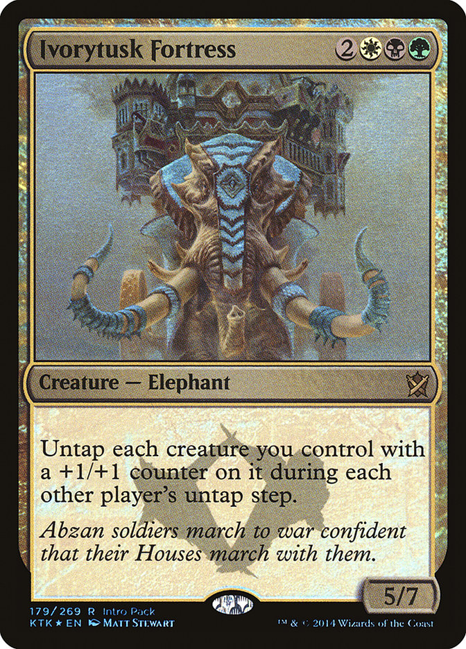 Ivorytusk Fortress (Intro Pack) [Khans of Tarkir Promos] MTG Single Magic: The Gathering | Red Claw Gaming