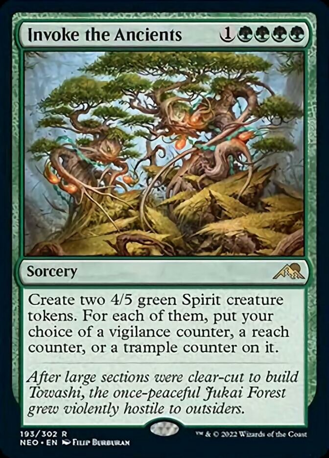 Invoke the Ancients [Kamigawa: Neon Dynasty] MTG Single Magic: The Gathering    | Red Claw Gaming