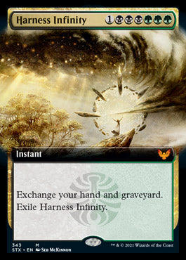 Harness Infinity (Extended Art) [Strixhaven: School of Mages] MTG Single Magic: The Gathering | Red Claw Gaming