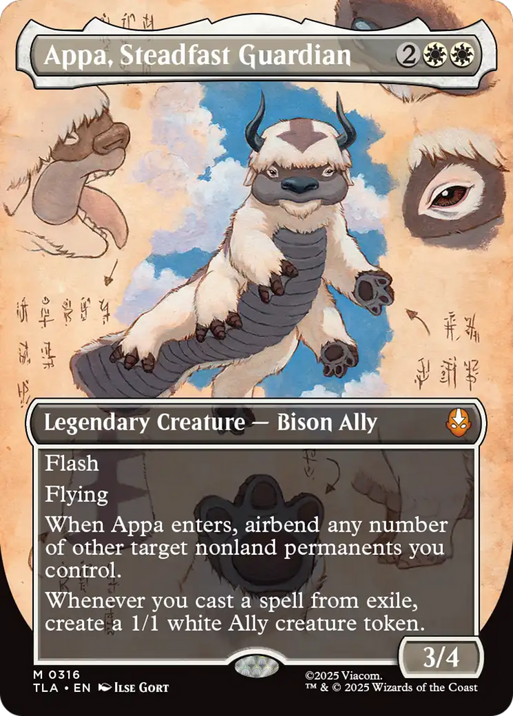 Appa, Steadfast Guardian (Borderless) [Avatar: The Last Airbender] MTG Single Magic: The Gathering | Red Claw Gaming