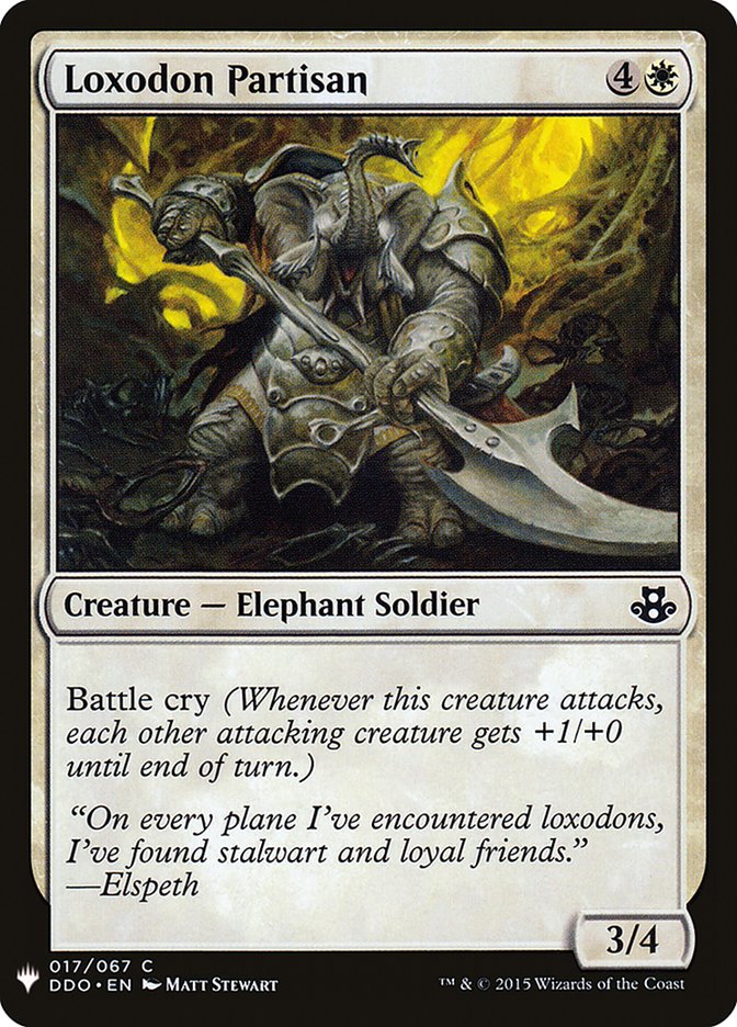 Loxodon Partisan [Mystery Booster] MTG Single Magic: The Gathering | Red Claw Gaming
