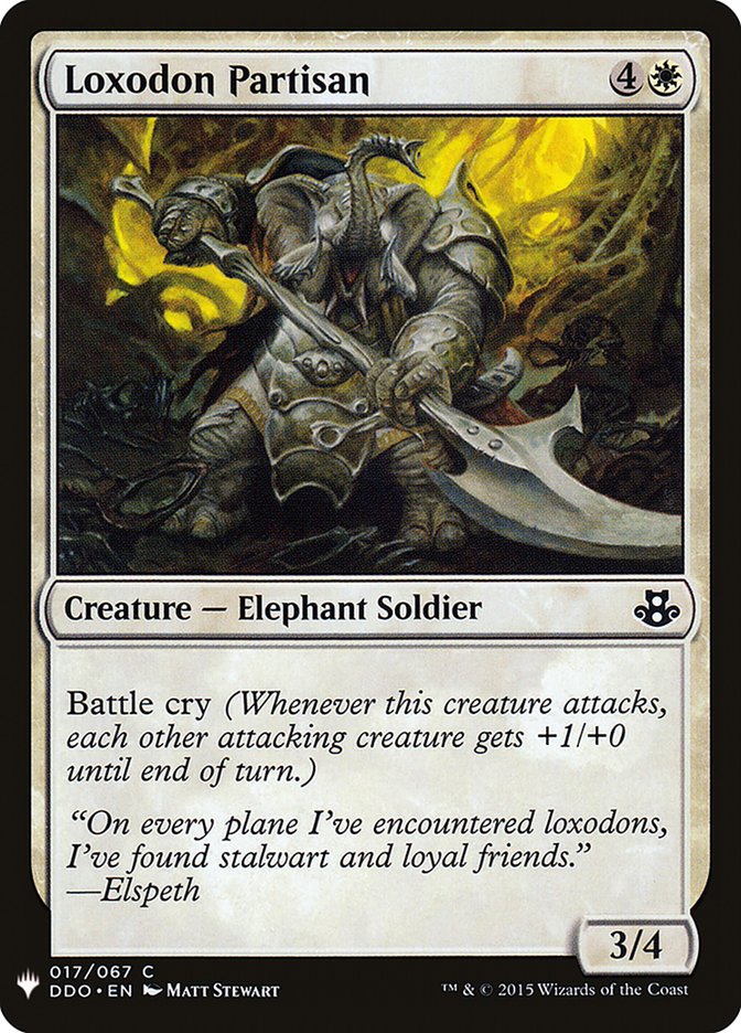 Loxodon Partisan [Mystery Booster] MTG Single Magic: The Gathering    | Red Claw Gaming