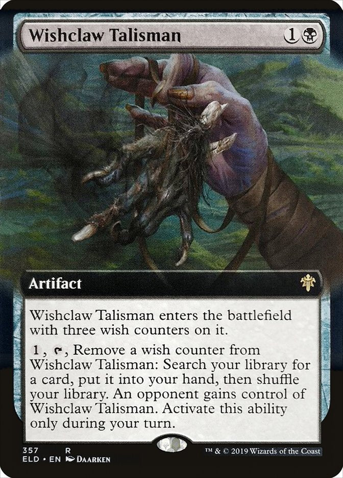 Wishclaw Talisman (Extended Art) [Throne of Eldraine] MTG Single Magic: The Gathering | Red Claw Gaming