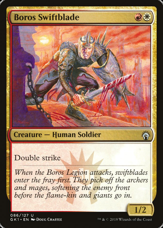 Boros Swiftblade [Guilds of Ravnica Guild Kit] MTG Single Magic: The Gathering | Red Claw Gaming