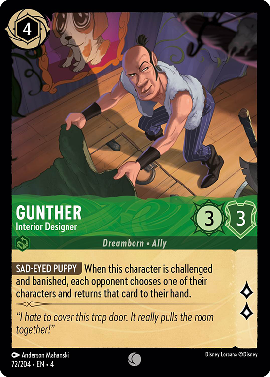 Gunther - Interior Designer (72/204) [Ursula's Return] Lorcana Single Disney | Red Claw Gaming
