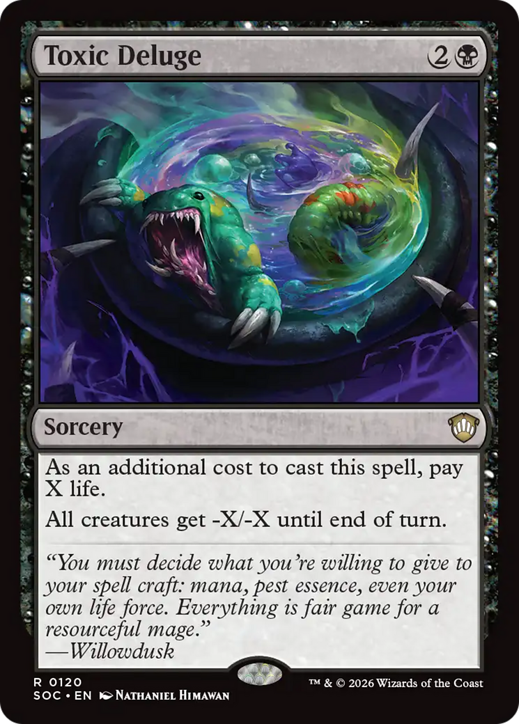 Toxic Deluge [Secrets of Strixhaven Commander] MTG Single Magic: The Gathering | Red Claw Gaming
