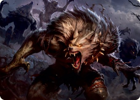 Village Reavers Art Card [Innistrad: Midnight Hunt Art Series] MTG Single Magic: The Gathering | Red Claw Gaming