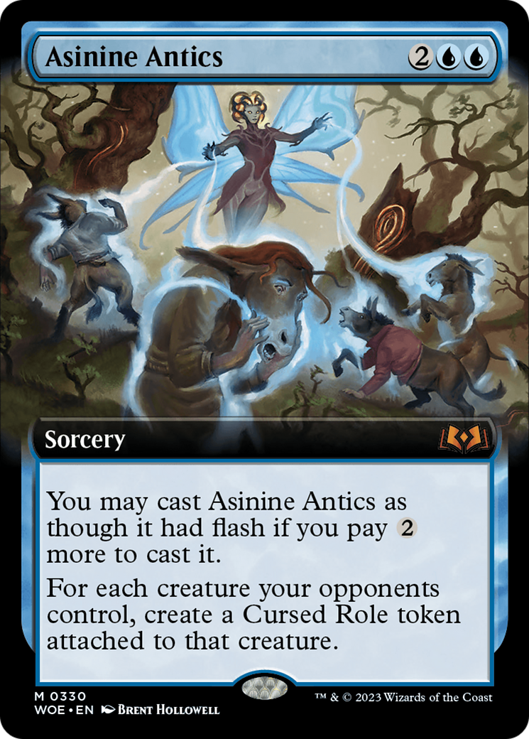 Asinine Antics (Extended Art) [Wilds of Eldraine] MTG Single Magic: The Gathering    | Red Claw Gaming