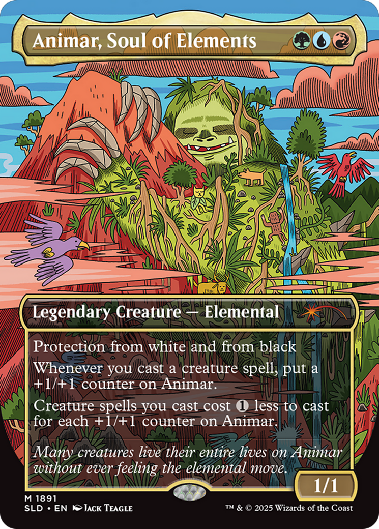 Animar, Soul of Elements (Rainbow Foil) [Secret Lair Drop Series] MTG Single Magic: The Gathering | Red Claw Gaming