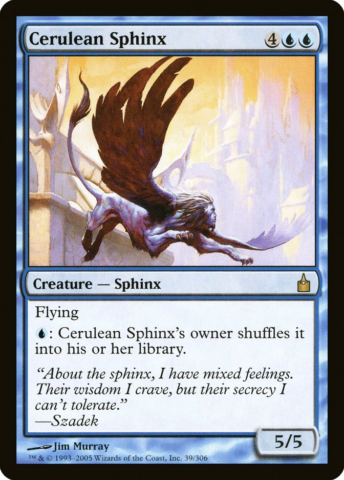 Cerulean Sphinx [Ravnica: City of Guilds] MTG Single Magic: The Gathering | Red Claw Gaming