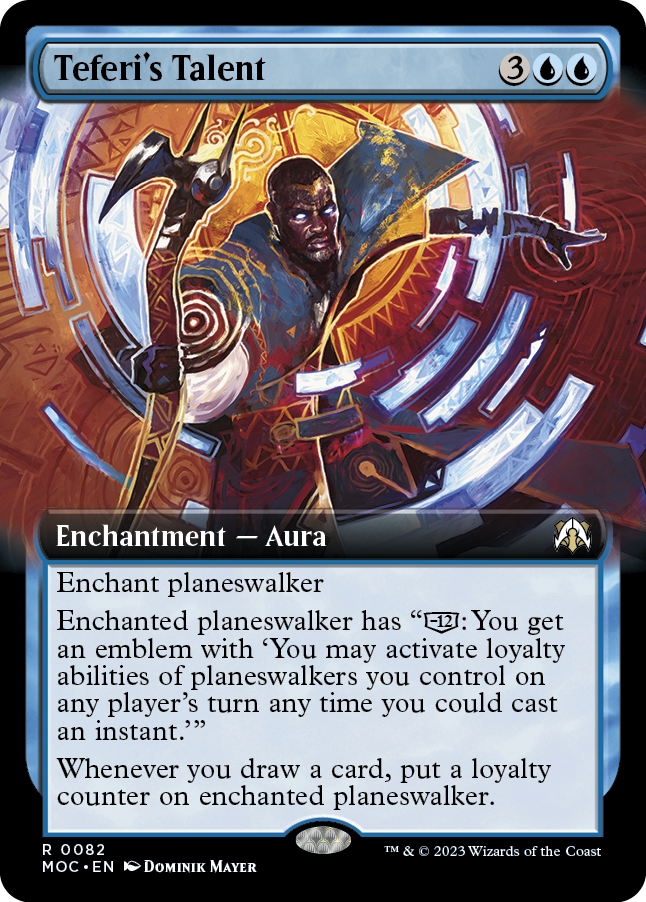 Teferi's Talent (Extended Art) [March of the Machine Commander] MTG Single Magic: The Gathering | Red Claw Gaming