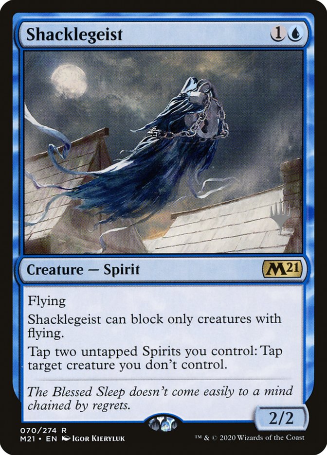 Shacklegeist (Promo Pack) [Core Set 2021 Promos] MTG Single Magic: The Gathering | Red Claw Gaming