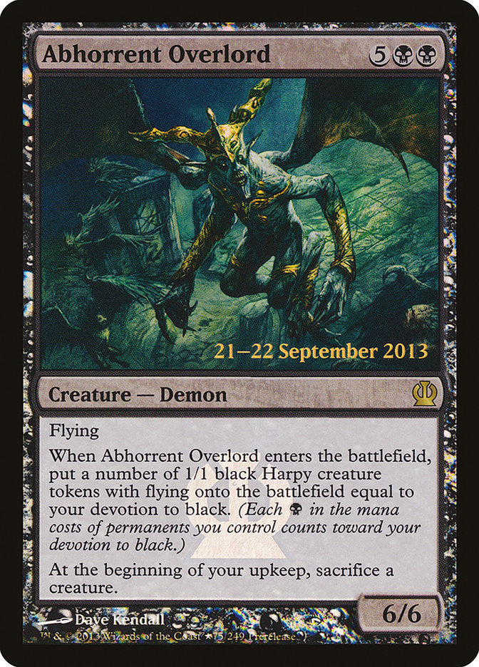 Abhorrent Overlord [Theros Prerelease Promos] MTG Single Magic: The Gathering | Red Claw Gaming