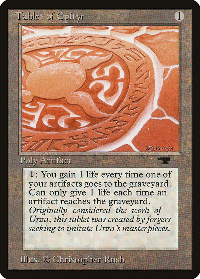 Tablet of Epityr [Antiquities] MTG Single Magic: The Gathering | Red Claw Gaming