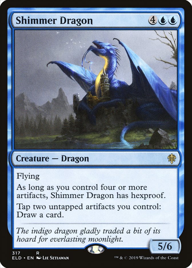 Shimmer Dragon [Throne of Eldraine] MTG Single Magic: The Gathering | Red Claw Gaming