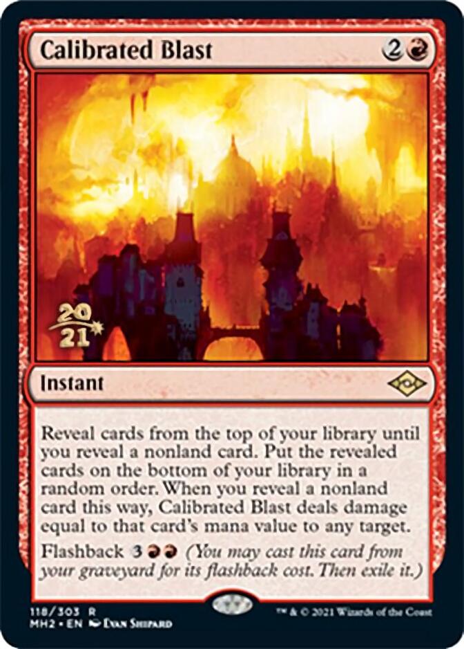 Calibrated Blast [Modern Horizons 2 Prerelease Promos] MTG Single Magic: The Gathering | Red Claw Gaming