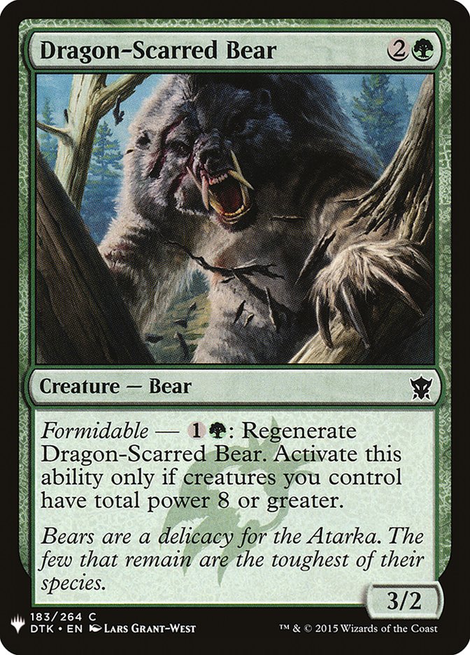 Dragon-Scarred Bear [Mystery Booster] MTG Single Magic: The Gathering | Red Claw Gaming